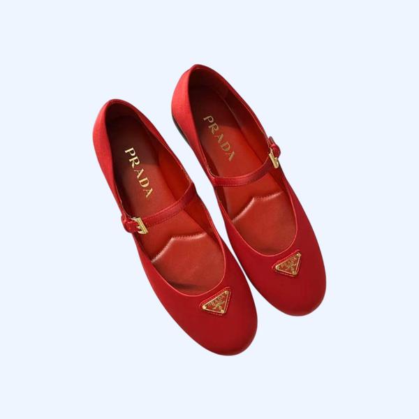 [Prada] 프라다 나파 가죽 발레리나 슈즈