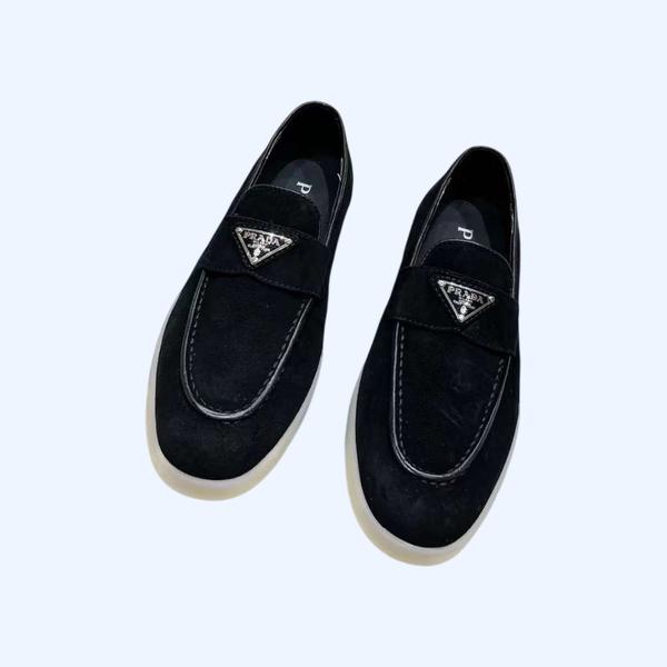 [Prada] 프라다 스웨이드 가죽 로퍼