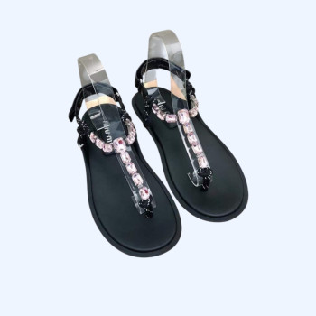 [Miu Miu] 미우미우 코튼 코드 통 샌들