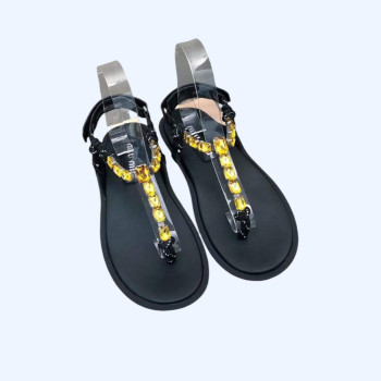 [Miu Miu] 미우미우 코튼 코드 통 샌들