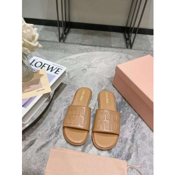 [Miu Miu] 미우미우 라피아 가죽 슬라이드