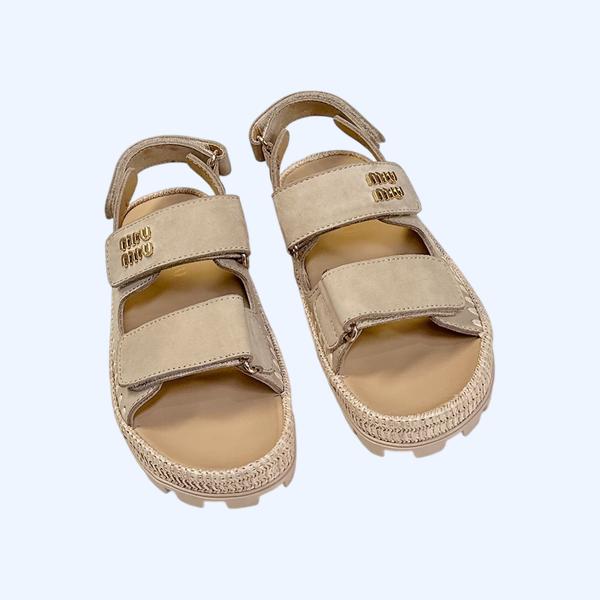 [ 미우미우 ] 25ss 벨크로 샌들