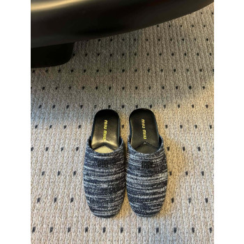 [ Miu Miu ] 미우미우 울 슬리퍼