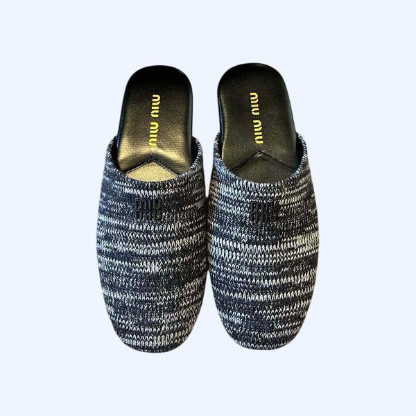 [ Miu Miu ] 미우미우 울 슬리퍼