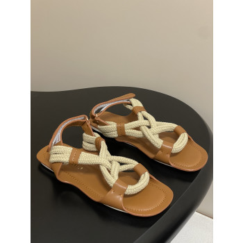 [ Miu Miu ] 미우미우 플랫 코드 샌들