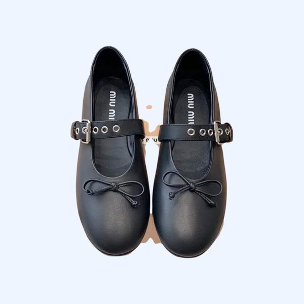 [Miu Miu] 미우미우 가죽 발레리나