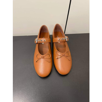 [Miu Miu] 미우미우 가죽 발레리나