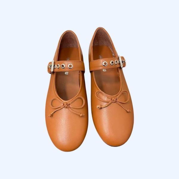 [Miu Miu] 미우미우 가죽 발레리나