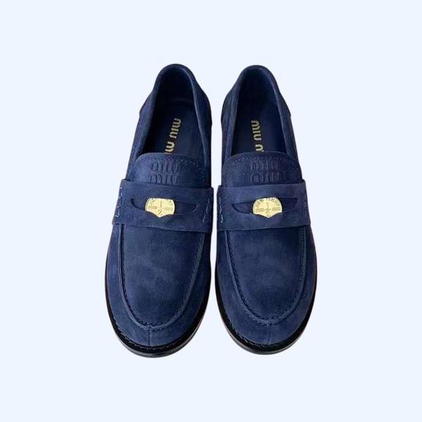 [Miu Miu] 미우미우 스웨이드 로퍼