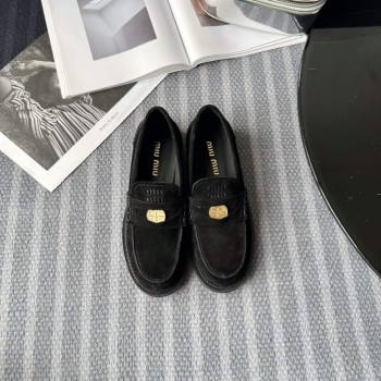 [Miu Miu] 미우미우 스웨이드 로퍼