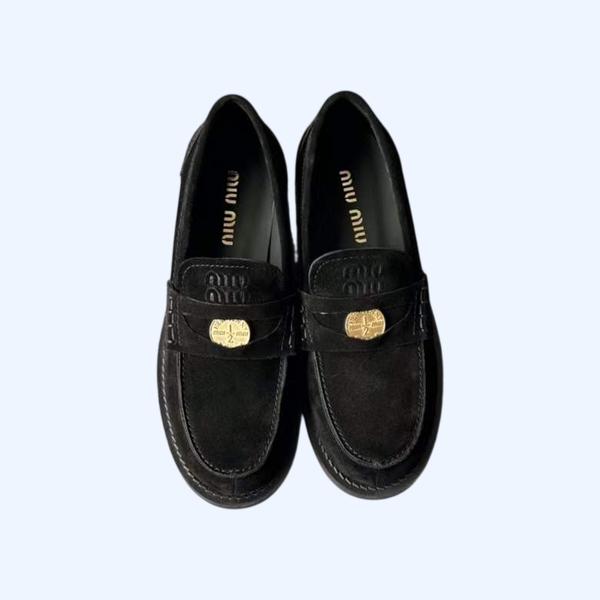 [Miu Miu] 미우미우 스웨이드 로퍼