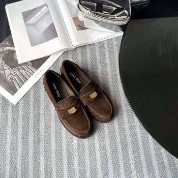 [Miu Miu] 미우미우 스웨이드 로퍼