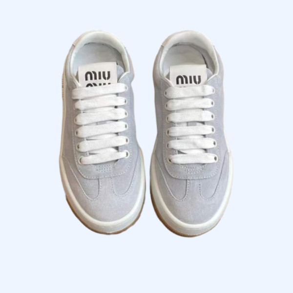 [Miu Miu] 미우미우 블리치드 스웨이드 스니커즈