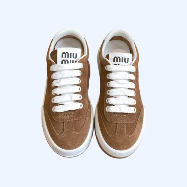 [Miu Miu] 미우미우 블리치드 스웨이드 스니커즈