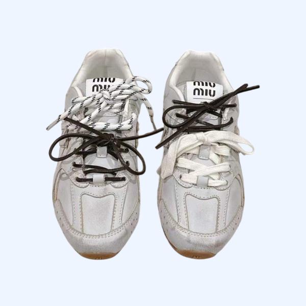 [Miu Miu] 미우미우 x 뉴발란* 스웨이드 메쉬 스니커즈