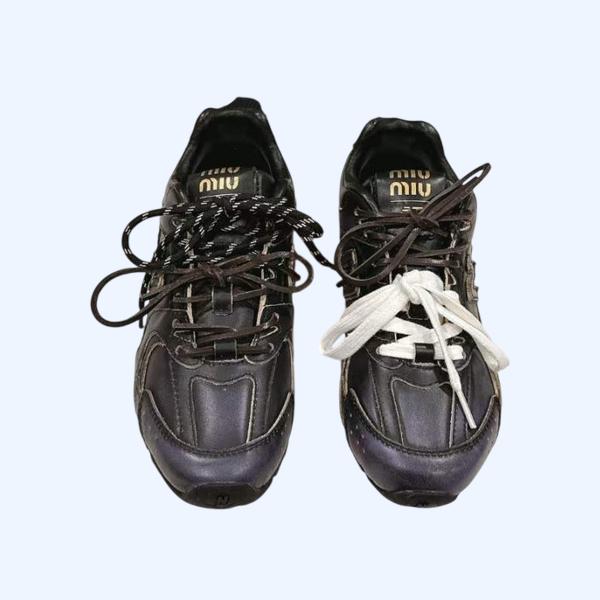 [Miu Miu] 미우미우 x 뉴발란* 스웨이드 메쉬 스니커즈