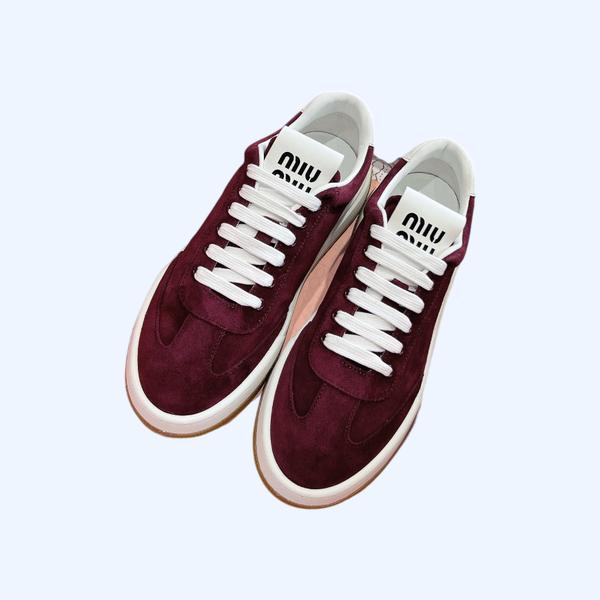 [ Miu Miu ] 미우미우 스웨이드 스니커즈
