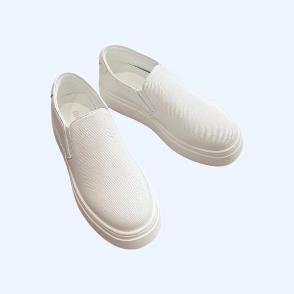 [ Miu Miu ] 미우미우 캔버스 플랫폼 스니커즈