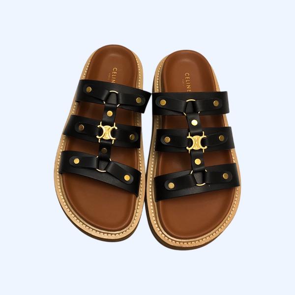 [ Celine ] 셀린느 티피 슬라이드 샌들