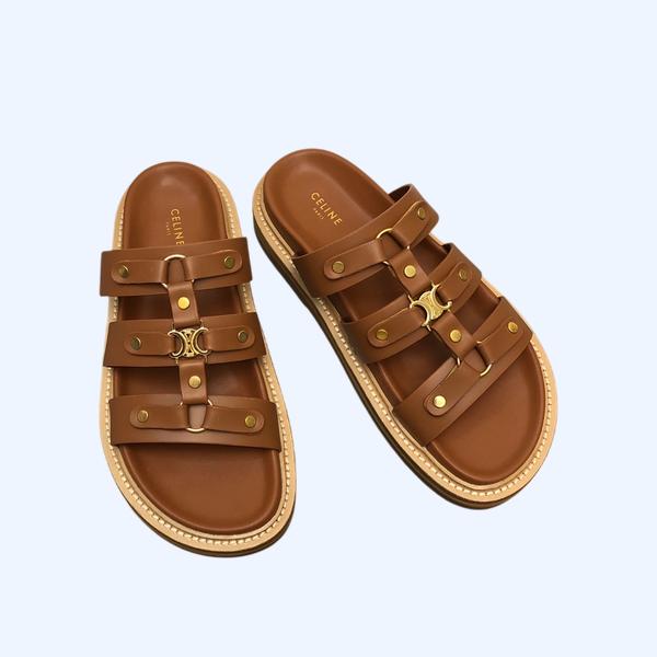 [ Celine ] 셀린느 티피 슬라이드 샌들