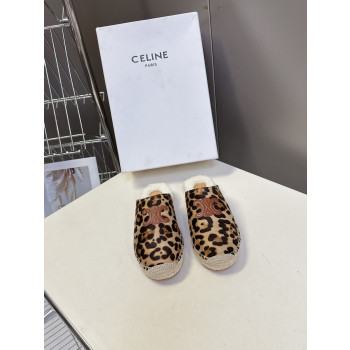 [ Celine ] 셀린느 양털 에스파듀 뮬