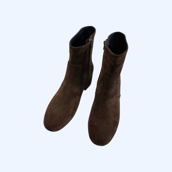 [ Celine ] 셀린느 스웨이드 앵클 부츠