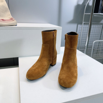 [ Celine ] 셀린느 스웨이드 앵클 부츠