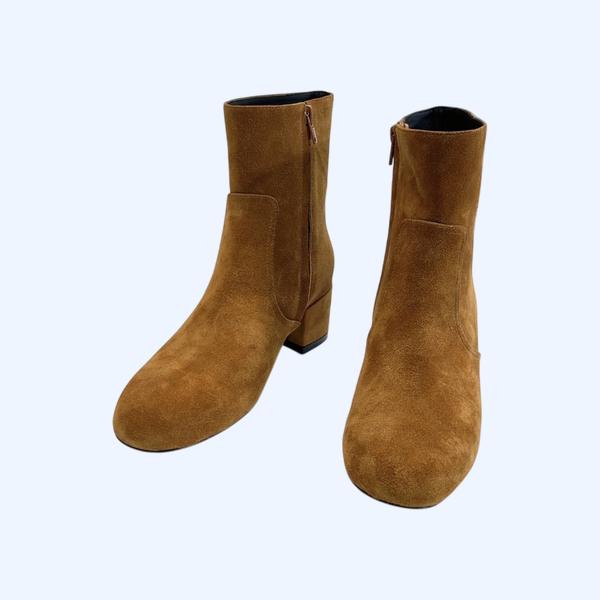 [ Celine ] 셀린느 스웨이드 앵클 부츠