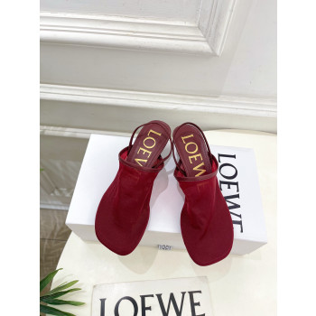 [ Loewe ] 로에베 메시 페탈 슬링백 힐 샌들