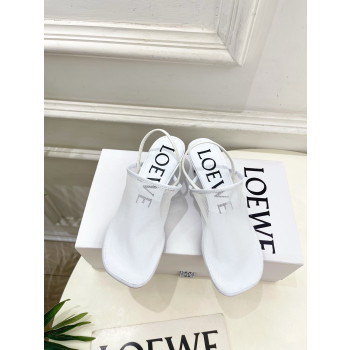 [ Loewe ] 로에베 메시 페탈 슬링백 힐 샌들