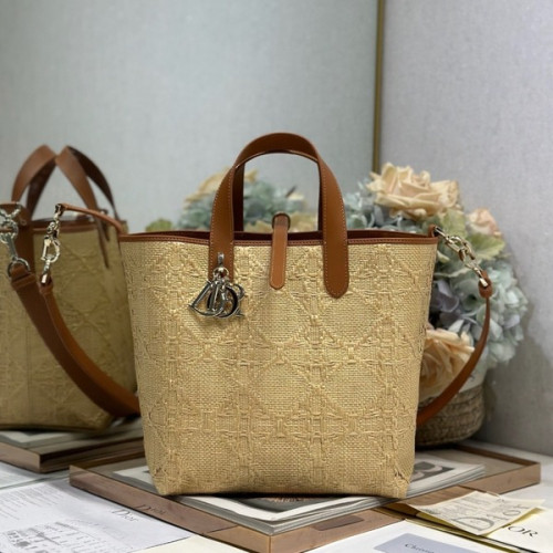 [ Dior ] 디올 Toujours 라피아 까나쥬 미디엄