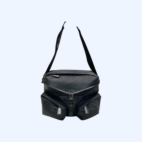 [ Prada ] 프라다 리나일론 가죽 숄더백