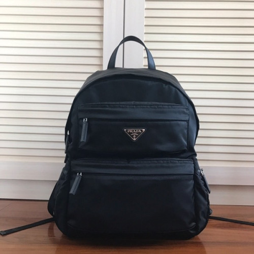 [ Prada ] 프라다 리나일론 및 사피아노 가죽 백팩