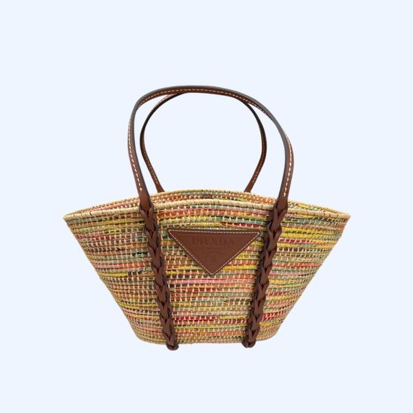 [ Prada ] 프라다 라피아 우븐백