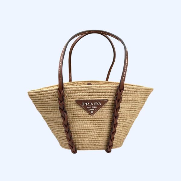 [ Prada ] 프라다 라피아 우븐백