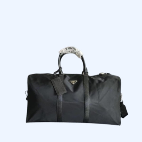 [ Prada ] 프라다 리나일론 사피아노 가죽 보스턴백