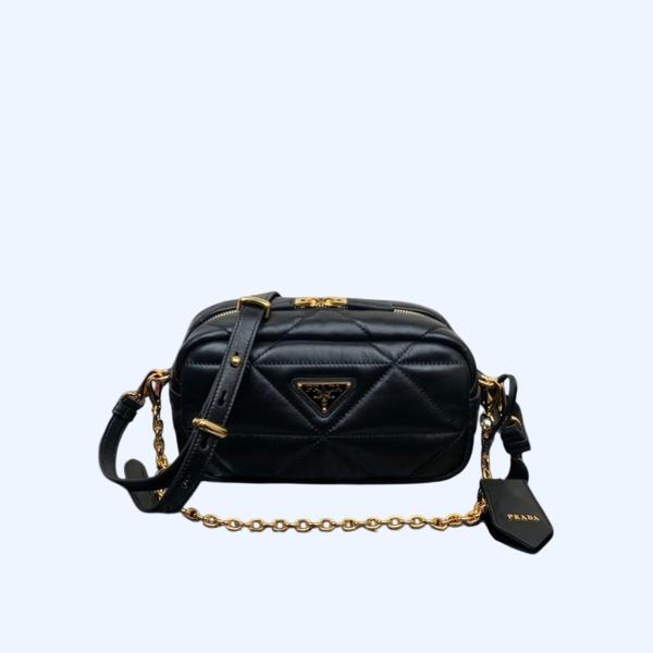 [ Prada ] 프라다 퀼티드 레더 카메라 숄더백