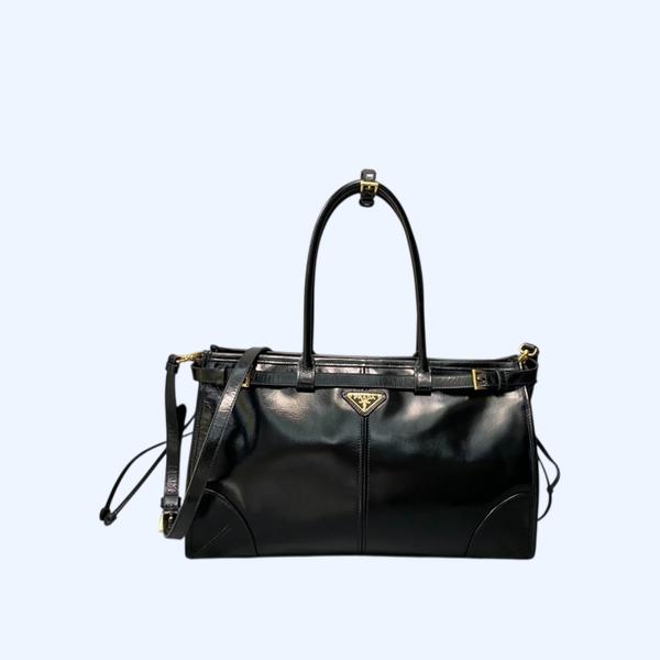 [ Prada ] 프라다 보니 라지 가죽 핸드백