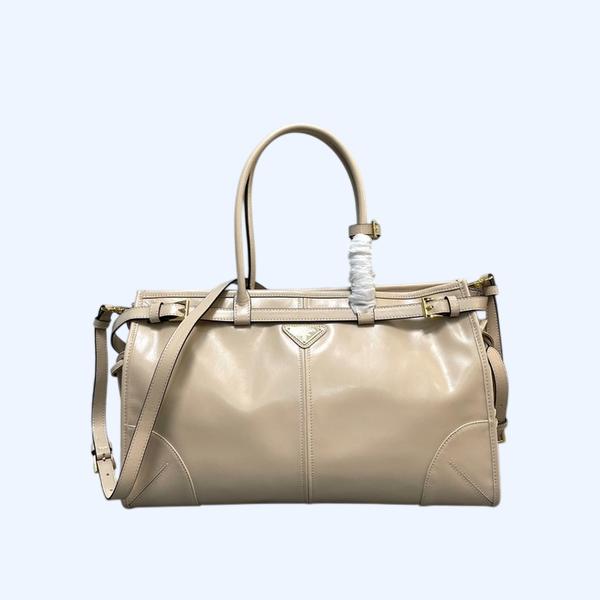 [ Prada ] 프라다 보니 라지 가죽 핸드백