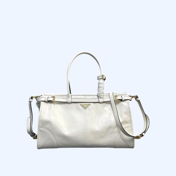 [ Prada ] 프라다 보니 라지 가죽 핸드백