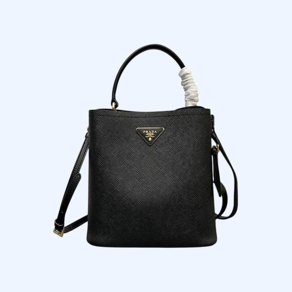 [ Prada ] 프라다 파니에 사피아노 가죽 백