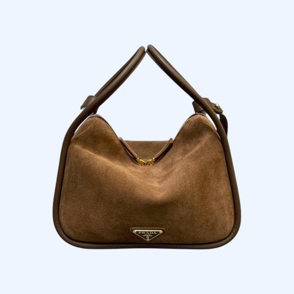 [ Prada ] 프라다 달링 스웨이드 핸드백