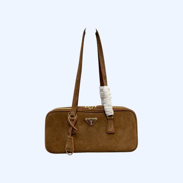 [ Prada ] 프라다 스웨이드 탑 핸들 백