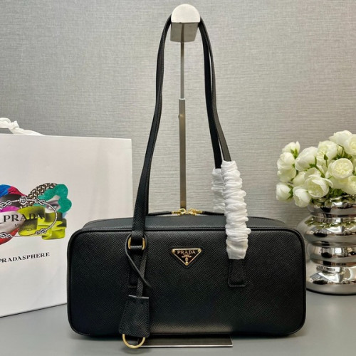 [ Prada ] 프라다 미디엄 가죽 탑 핸들 백