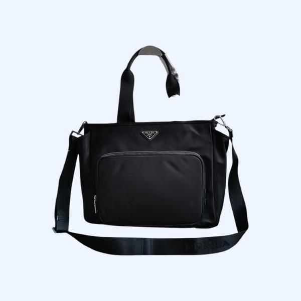 [ Prada ] 프라다 사피아노 가죽 및 리나일론 토트백