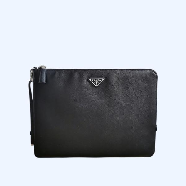 [ Prada ] 프라다 사피아노 가죽 클러치