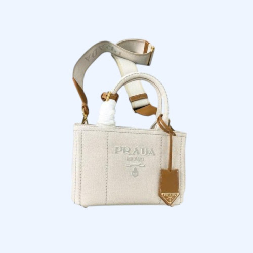 [ Prada ] 프라다 리넨 혼방 미니 핸드백