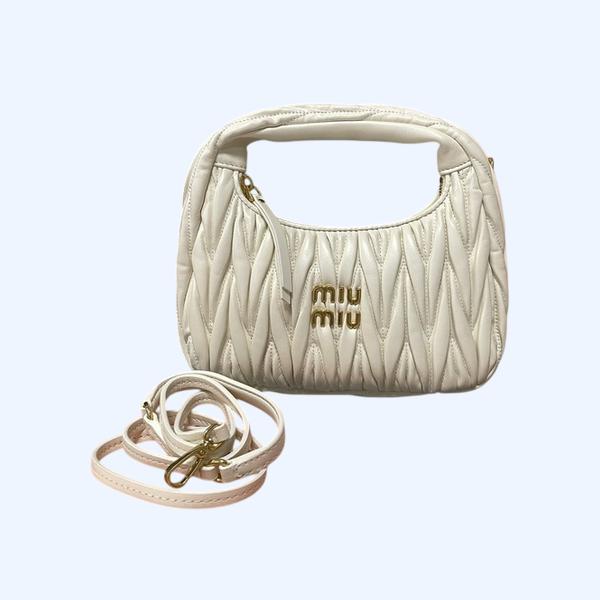 [Miu Miu] 미우미우 완더 마테라쎄 나파 가죽 호보백