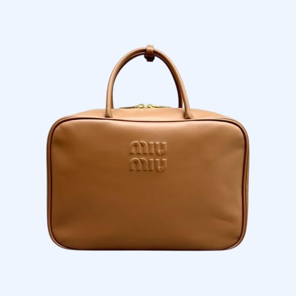 [ 미우미우 ] 가죽 탑 핸들백