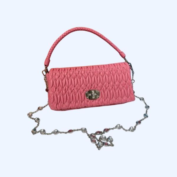 [ 미우미우 ] 크리스탈 클로케 숄더백